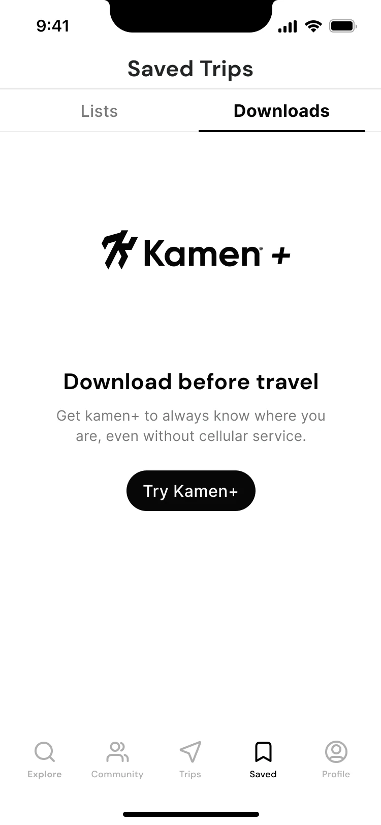 Kamen+ offline concept